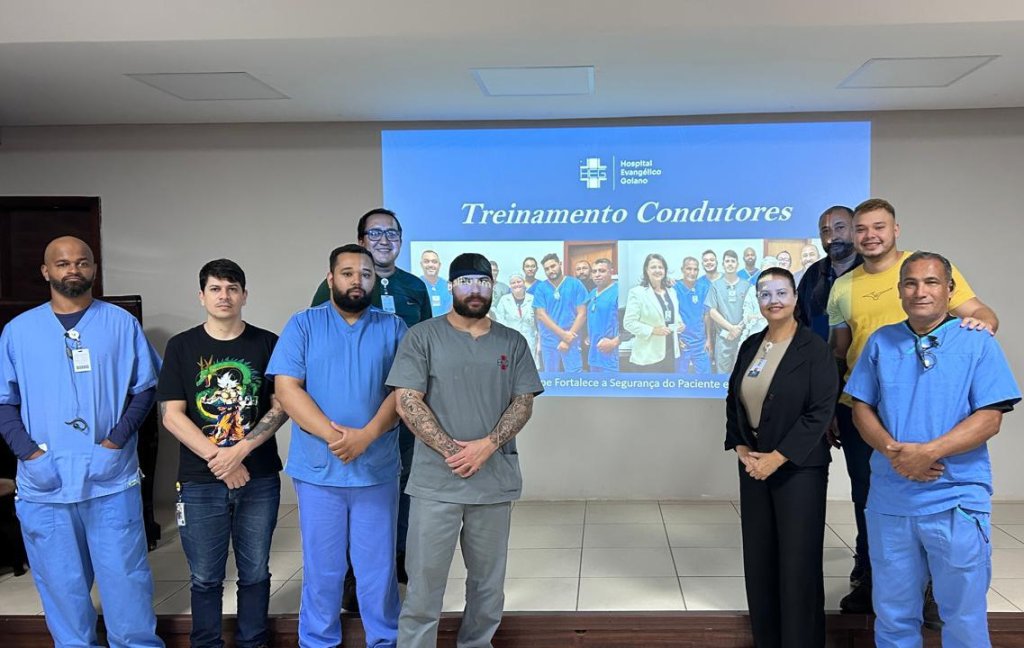 Hospital Evangélico Goiano realiza treinamento com equipe de condutores e reforça cultura permanente de capacitação